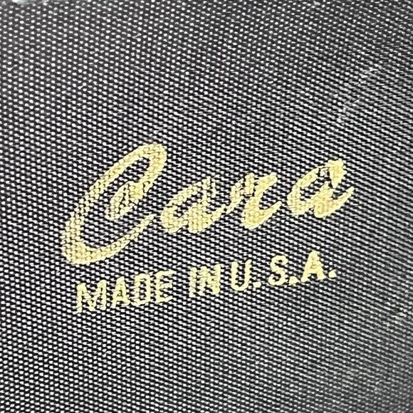 VTG Cara Black Clutch Handbag Purse Made in USA 11" x 5.5"  x 1" - Picture 4 of 7